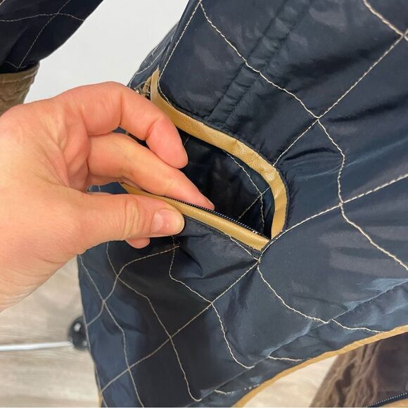 Nuage Quilted Jacket Navy Blue Quilted Fall jacket sz M - Picture 6 of 10